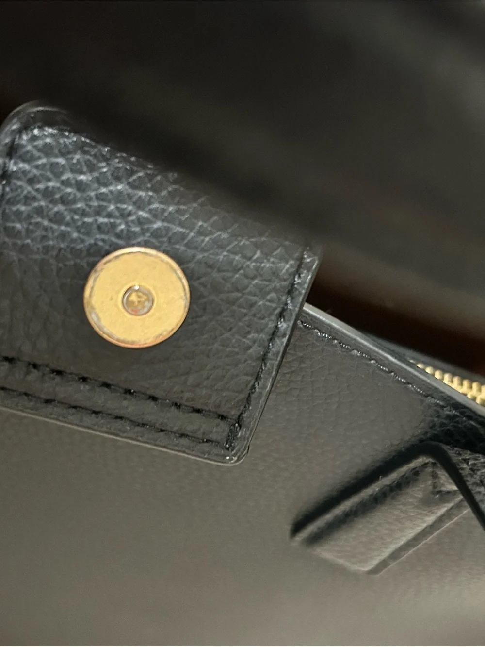 Tory Burch Small Robinson Black Satchel with burgundy luggage tag DISCONTINUED
